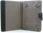 10” Zoll Bookstyle Tasche Cover Hülle Protector Case Etui mit Halter Standfunktion für Tablet PC eBook Reader Schwarz | System-S