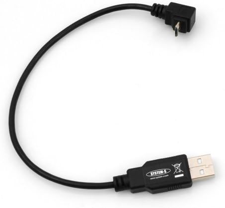 Micro USB Adapter Kabel 90° Winkelstecker 20 cm | System-S