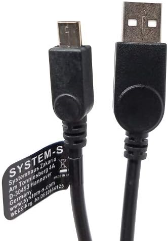USB 2.0 Y Kabel 25cm Typ A Stecker zu Typ A und Micro B Stecker Adapter Schwarz | System-S