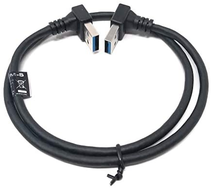 USB Typ A 3.0 auf USB Typ A 3.0 Kabel Aufwärts gewinkelt 59 cm | System-S