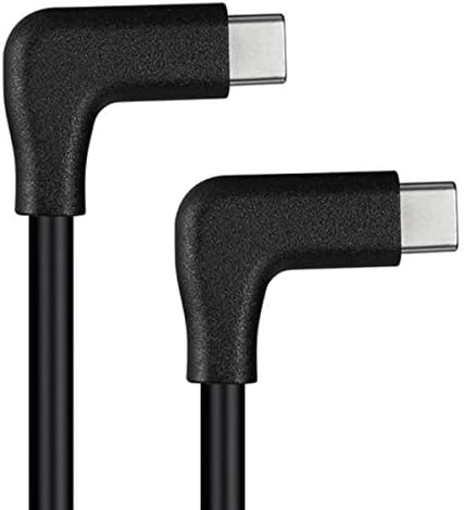 USB 3.1 Gen 2 Kabel 5 m Typ C Stecker zu Stecker 2x Winkel in Schwarz | System-S