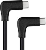 USB 3.1 Gen 2 Kabel 5 m Typ C Stecker zu Stecker 2x Winkel in Schwarz | System-S