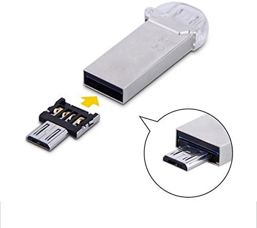 USB OTG On The Go Adapter 2.0 Typ A (male) zu Micro (male) Konverter für Speichersticks | System-S