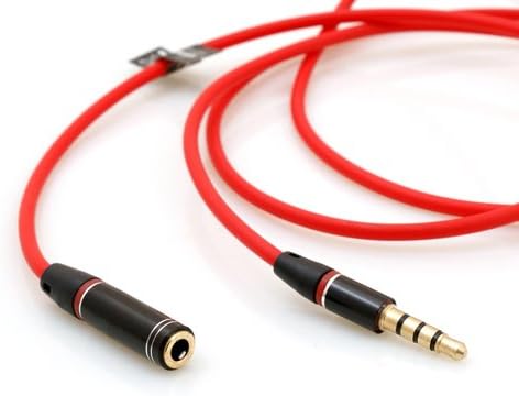 3.5 mm Klinke zu 3.5 mm Buchse Audio Stereo AUX Kabel Verlängerung Male zu Female 110 cm | System-S
