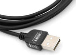 Mini USB rechts gewinkelt auf USB Typ A Kabel 100cm | System-S