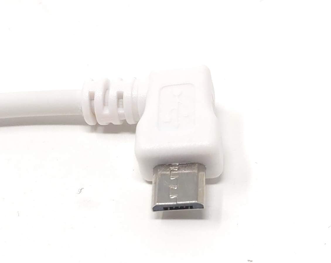 USB A Stecker zu USB 2.0 Micro B Stecker 10 cm Links Winkel | System-S