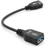 Micro USB 3.0 OTG Host Adapter Kabel On-the-go 12 cm | System-S