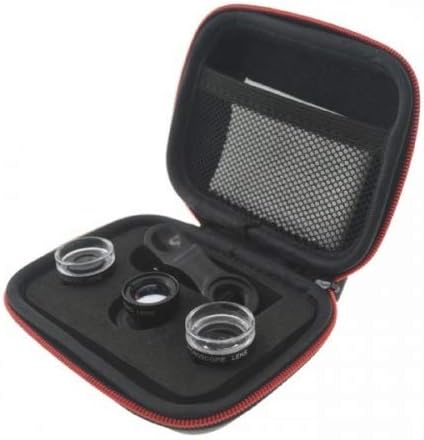 Makro Linse 3er Set Filter mit Clip und Schutztasche für Smartphone | System-S