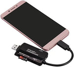 3in1 USB 3.1 Type C zu TF SD Card USB Typ A und Micro-USB Card Reader Kartenleser OTG Adapter in Schwarz | System-S