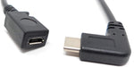 USB 3.1 Kabel 20 cm Typ C Stecker zu 2.0 Micro B Buchse in Schwarz | System-S
