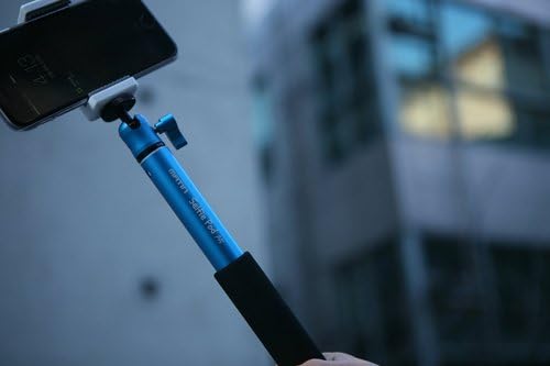 Matin Selfie Stange Stick Stab Monopod Teleskop ca. 25cm - 100cm Selfiestick Halter für Kameras Smartphones Handys von 5,5cm - 9cm | System-S