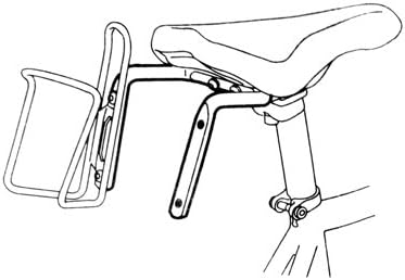 Fahrrad-Sattel doppel Trink-Flaschen-Halterung | System-S