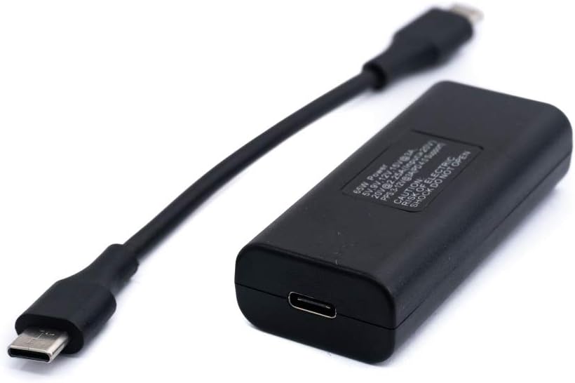 USB 3.1 Adapter Typ C Buchse zu DC 20 V 4,8 x 1,7 mm Buchse Kabel Ladekabel | System-S