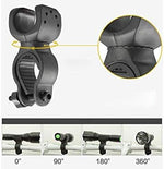Fahrrad Halterung 360° Befestigung in Schwarz für Lampe