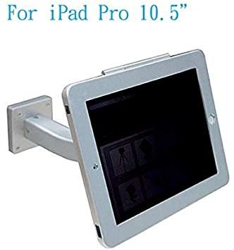 Wand Halterung mit Gebogenem Haltearm Abschließbar für iPad Pro 10.5" (2017) iPad Air 3 (2019) A2152 A2123 A2153 A2154 A1701 A1709 | System-S