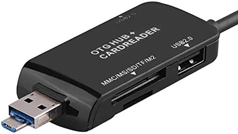 3in1 USB 3.1 Type C zu TF SD Card USB Typ A und Micro-USB Card Reader Kartenleser OTG Adapter in Schwarz | System-S