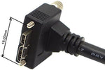 USB 3.0 A (male) zu Micro USB 3.0 (male) Aufwärts gewinkelt 120cm high speed Datenkabel Ladekabel mit Feststellschraube für Nikon D800 D800E D810 | System-S