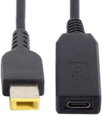USB 3.1 Kabel 23 cm Typ C Buchse zu Rectangle 11,0 x 5,0 mm Stecker | System-S