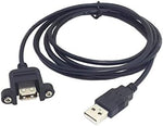 USB Typ A Stecker auf USB Typ A Buchse für Panel Mount Kabel 100cm | System-S
