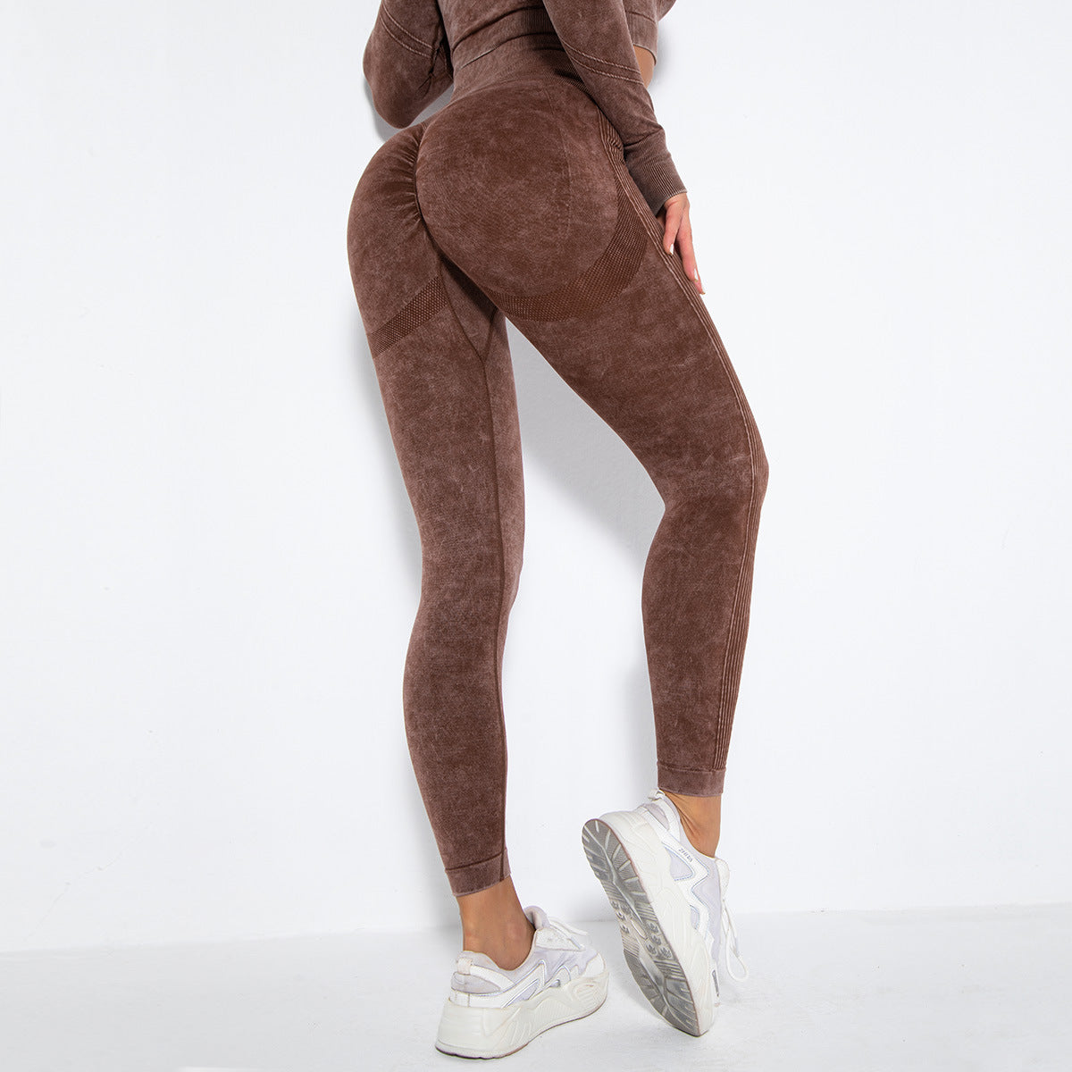 Modische Peach-Hip Feuchtigkeitsableitende Yoga-Hose