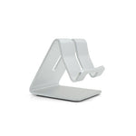 Metall Halter Ständer Stand in Silber für Handy Smartphone E-Book Reader Tablet PC | System-S