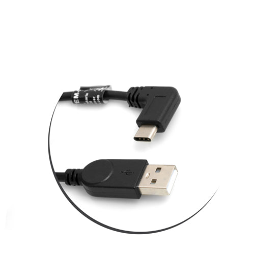 USB 3.1 Typ C 90° gewinkelt Winkelstecker zu USB 2.0 A Datenkabel Ladekabel Kabel 27 cm