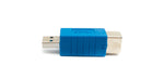 USB 3.0 Adapter Typ B Stecker zu A Stecker Kabel 5 Gbit/s 100W in Blau | System-S
