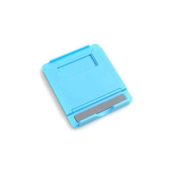 Universal Ständer Halter Klappständer Standfuss Tablet Tisch Halterung 6 Stufen Neigung einstellbar 60-75° für Tablet PC Smartphone und andere Geräte in Blau | System-S