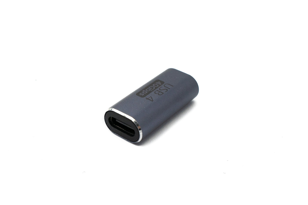USB4 USB Adapter Typ C Buchse zu Buchse 40 Gbit/s USB 4.0 Kabel in Grau | System-S