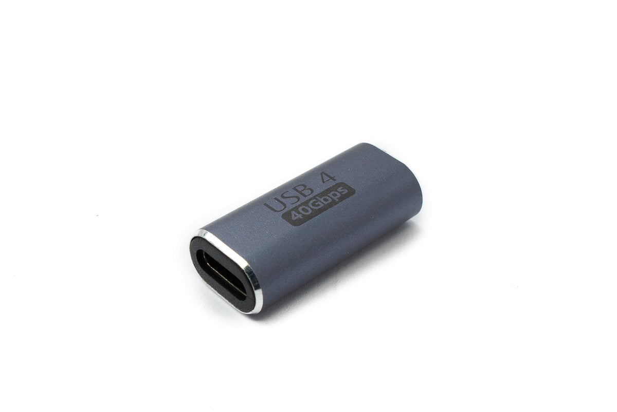USB4 USB Adapter Typ C Buchse zu Buchse 40 Gbit/s USB 4.0 Kabel in Grau | System-S