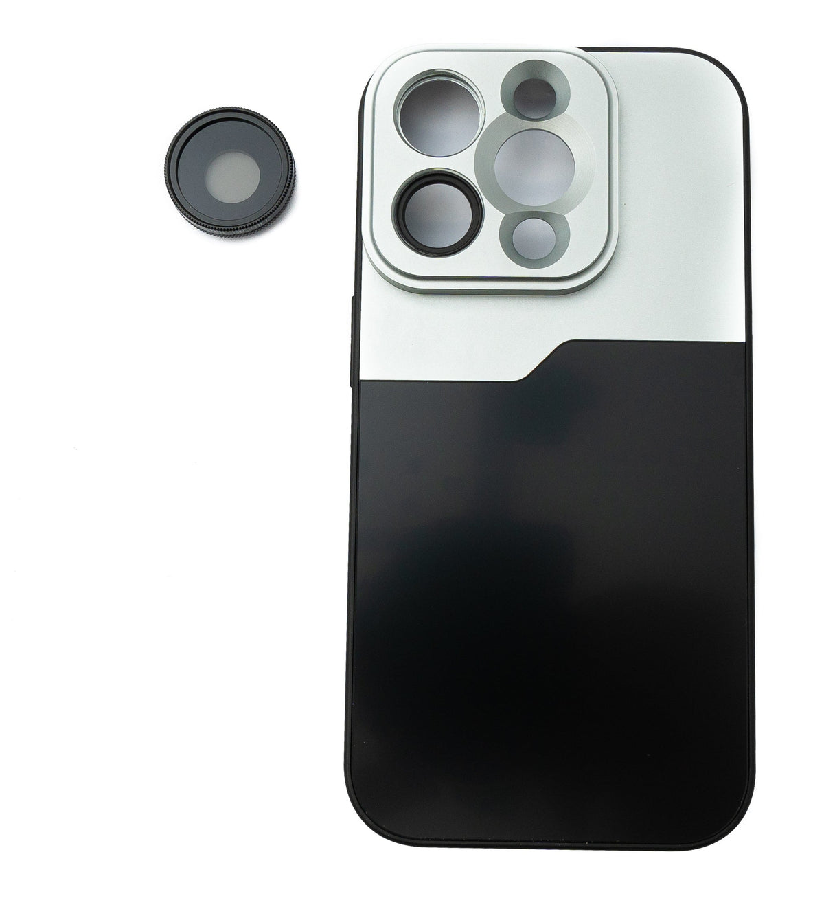 CPL Filter Circular Polarizer Linse mit Hülle in Schwarz für iPhone 14 Pro | System-S