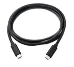 USB 3.2 Gen 1 Kabel 150 cm Typ C Stecker zu Stecker in Schwarz | System-S