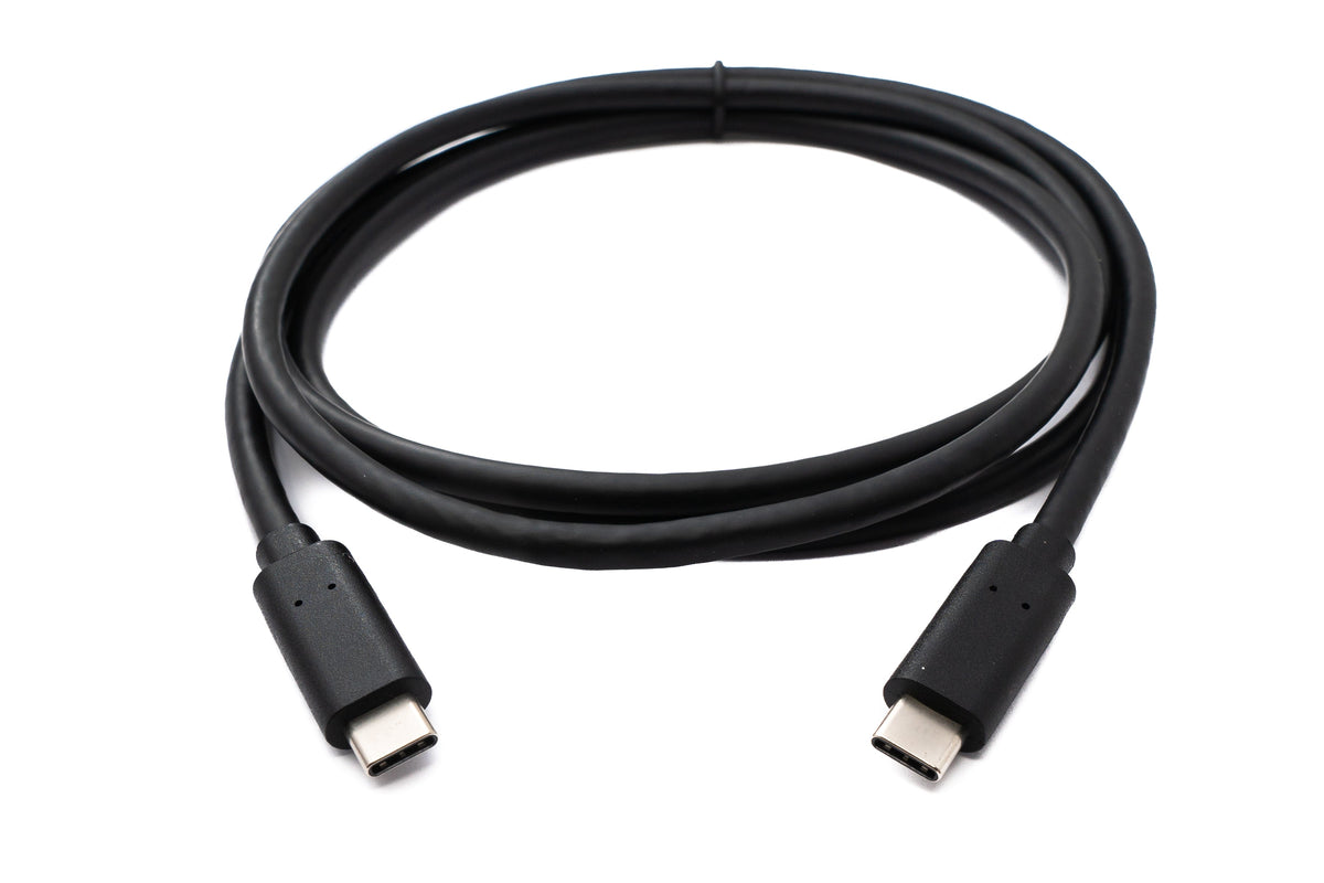 USB 3.2 Gen 1 Kabel 150 cm Typ C Stecker zu Stecker in Schwarz | System-S