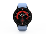 Armband 20 mm aus Silikon magnetisch für Samsung Galaxy Watch 5 4 in Blau | System-S
