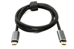 USB 3.2 Gen 2 100 cm Kabel Typ C Stecker zu Stecker geflochten 20 Gbit/s 100 W | System-S