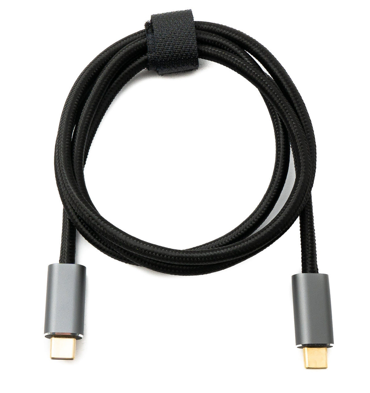 USB 3.2 Gen 2 100 cm Kabel Typ C Stecker zu Stecker geflochten 20 Gbit/s 100 W | System-S