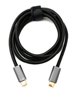 USB 3.2 Gen 2 150 cm Kabel Typ C Stecker zu Stecker geflochten 20 Gbit/s 100 W | System-S