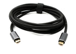 USB 3.2 Gen 2 3 m Kabel Typ C Stecker zu Stecker geflochten 20 Gbit/s 100 W | System-S