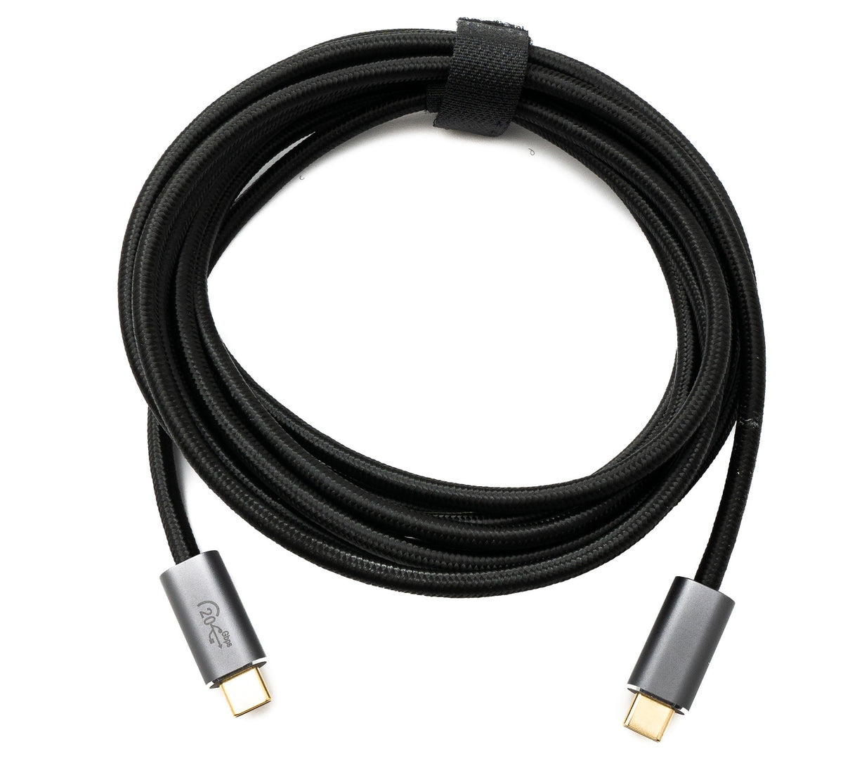 USB 3.2 Gen 2 3 m Kabel Typ C Stecker zu Stecker geflochten 20 Gbit/s 100 W | System-S