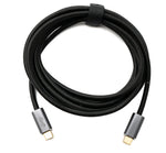 USB 3.2 Gen 2 3 m Kabel Typ C Stecker zu Stecker geflochten 20 Gbit/s 100 W | System-S