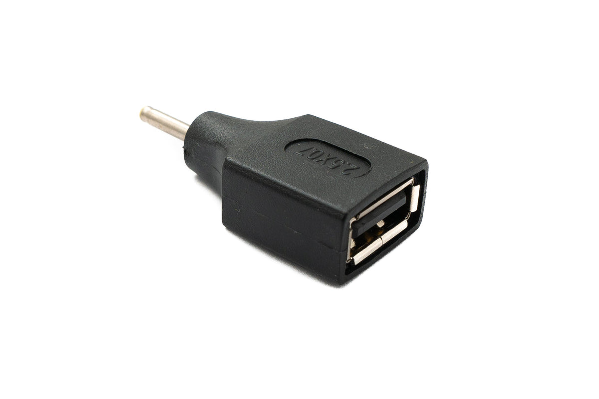 DC Adapter 20V 2,5 x 0,7 Stecker zu USB 2.0 Buchse Kabel in Schwarz | System-S
