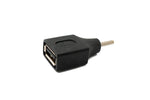 DC Adapter 20V 2,5 x 0,7 Stecker zu USB 2.0 Buchse Kabel in Schwarz | System-S