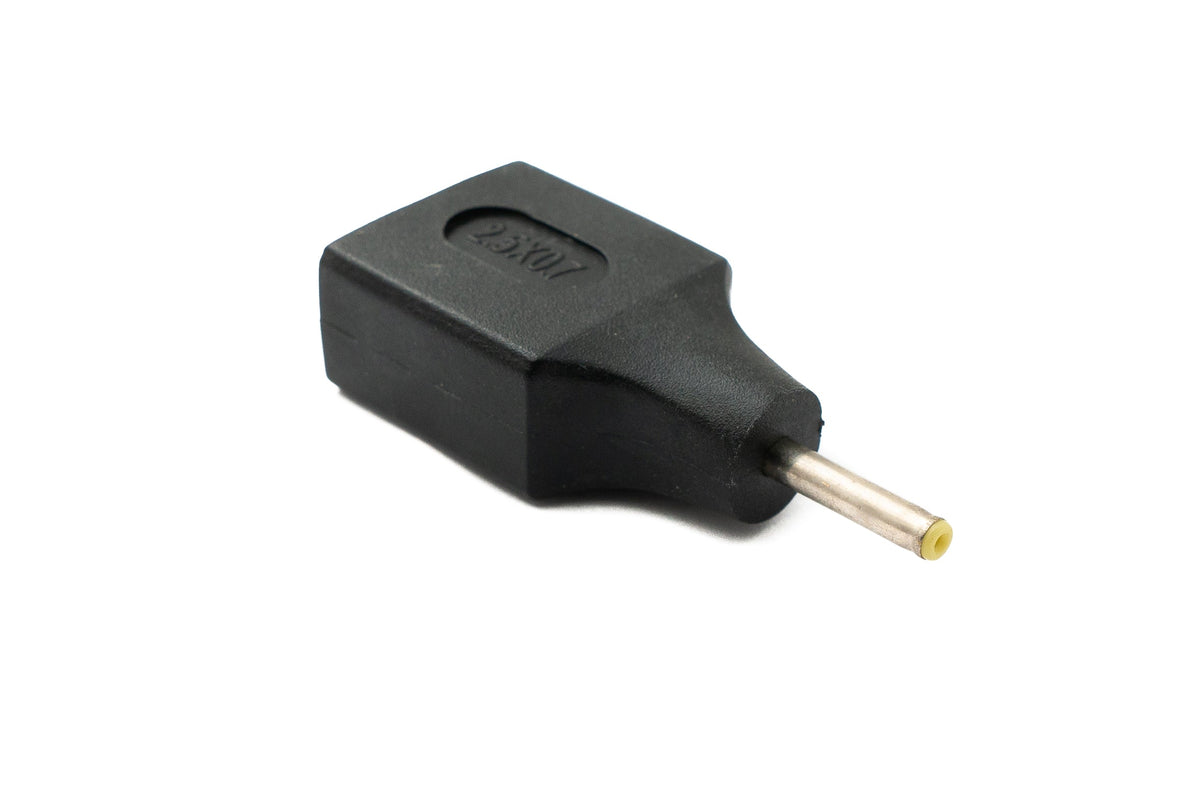 DC Adapter 20V 2,5 x 0,7 Stecker zu USB 2.0 Buchse Kabel in Schwarz | System-S
