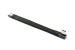 USB4 USB 10 cm Kabel Typ C Stecker zu Stecker Winkel flach 40 Gbit/s 240 W USB 4.0 Kabel | System-S