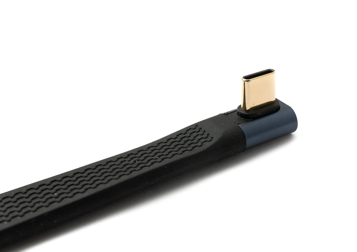 USB4 USB 10 cm Kabel Typ C Stecker zu Stecker Winkel flach 40 Gbit/s 240 W USB 4.0 Kabel | System-S