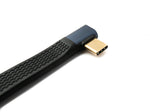 USB4 USB 10 cm Kabel Typ C Stecker zu Stecker Winkel flach 40 Gbit/s 240 W USB 4.0 Kabel | System-S