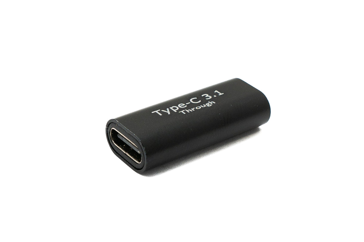 USB 3.1 Adapter Typ C Buchse zu Buchse 5 Gbit/s Kabel in Schwarz | System-S