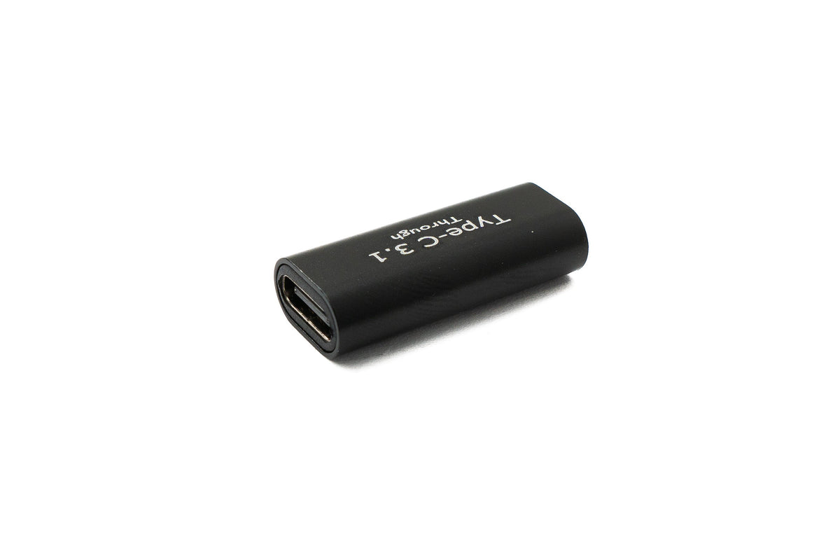 USB 3.1 Adapter Typ C Buchse zu Buchse 5 Gbit/s Kabel in Schwarz | System-S