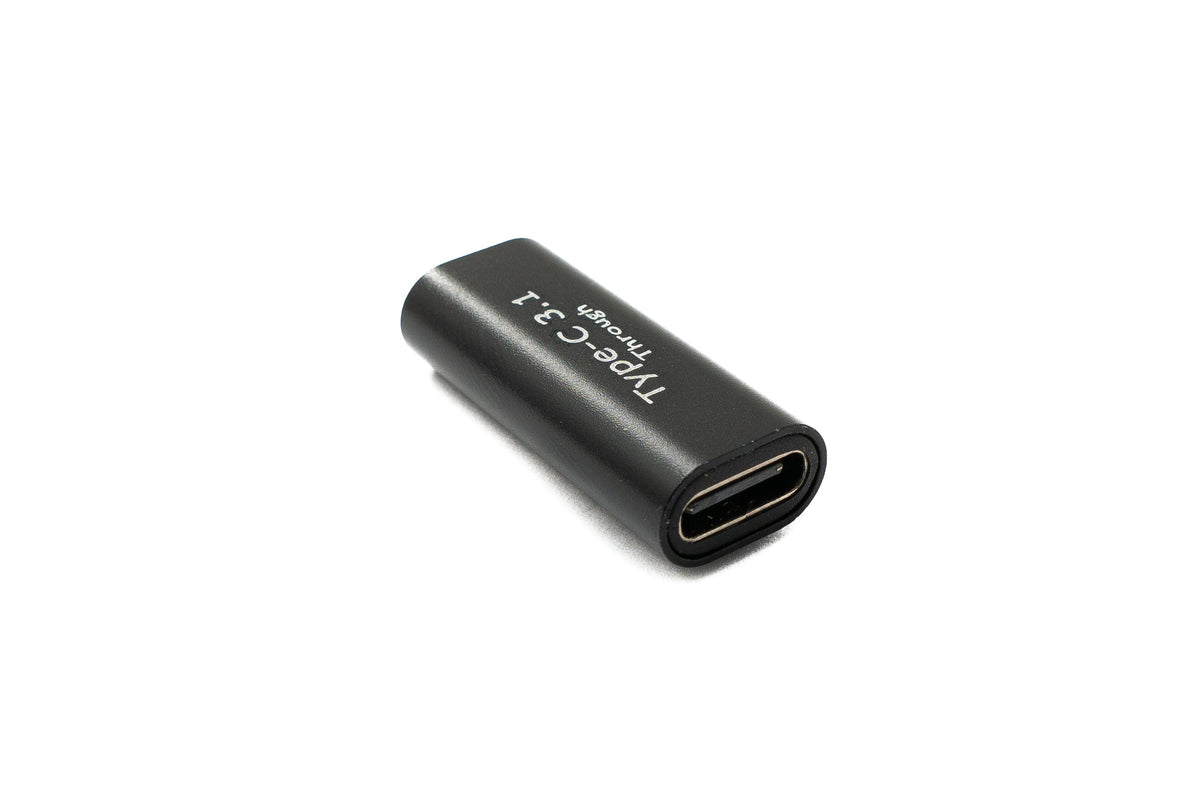 USB 3.1 Adapter Typ C Buchse zu Buchse 5 Gbit/s Kabel in Schwarz | System-S