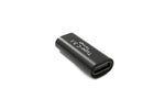 USB 3.1 Adapter Typ C Buchse zu Buchse 5 Gbit/s Kabel in Schwarz | System-S
